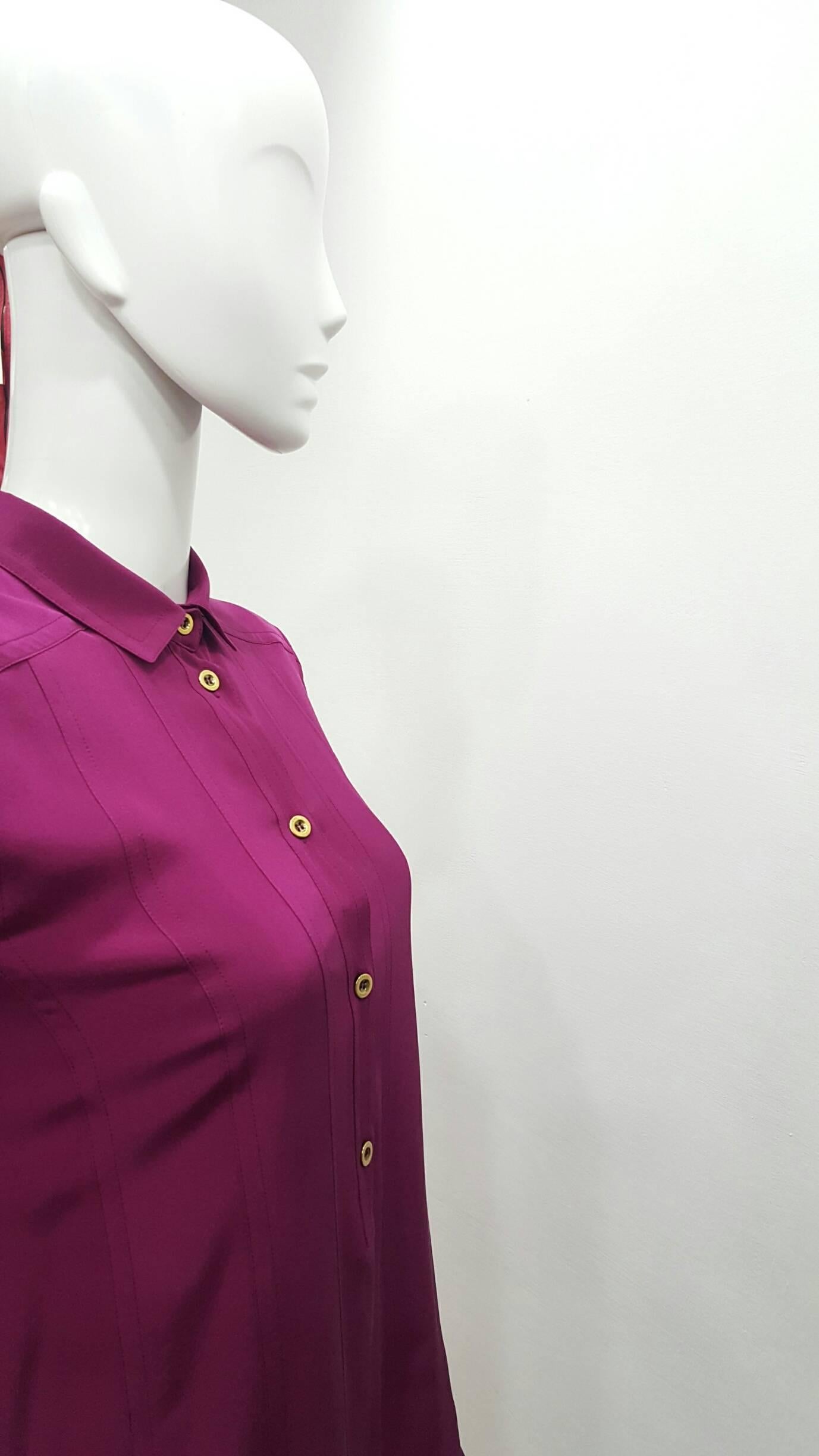 1980s Gucci Purple Dress by Alessandra Facchinetti In Excellent Condition In Capri, IT