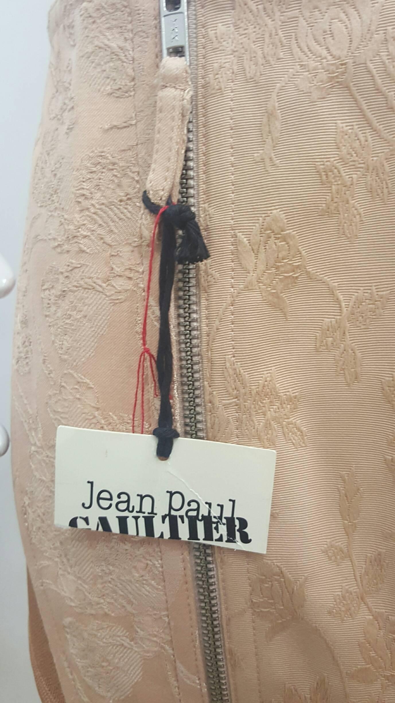 Brown 1990s Jean Paul Gaultier Pink Skirt