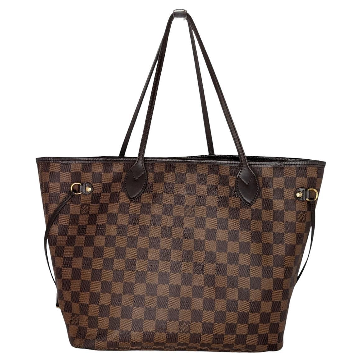 Louis Vuitton 2018 Neverfull Damier Ebene MM Tote For Sale