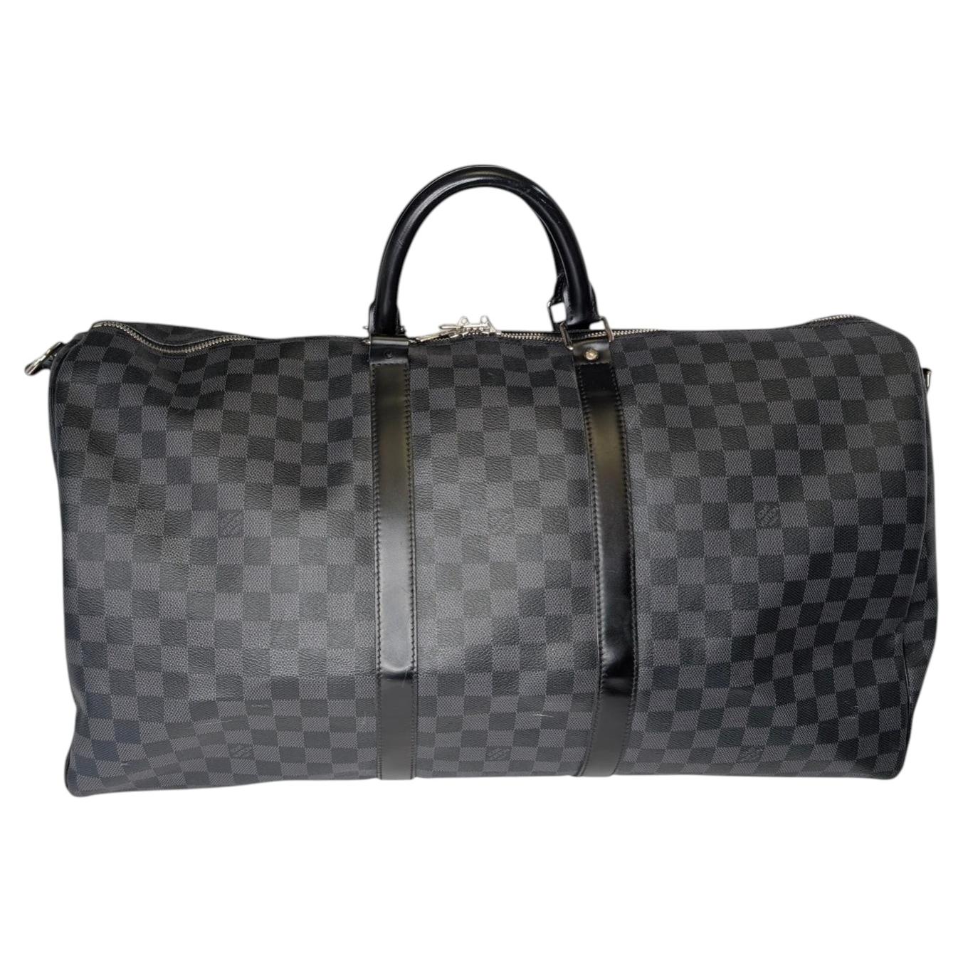Louis Vuitton Damier Graphite Canvas Keepall Bandoulière 55
