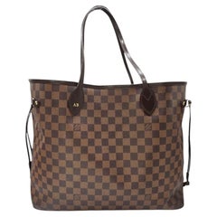 Louis Vuitton 2015 Damier Ebene Neverfull GM Tote Bag