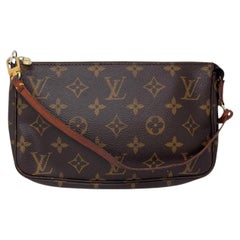 Louis Vuitton 1999 Vintage Monogram Pochette Accessoires Wristet Pouch
