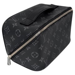 Louis Vuitton Monogram Eclipse Canvas King Size Travel Cosmetic Trousse Case