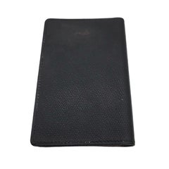 Chanel 2003-2004 Vintage Coco Button Black Caviar Bi-Fold Wallet