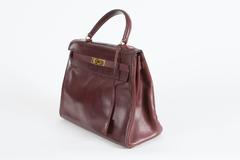 Splendida borsa Kelly Hermes Bordeaux Boxcalf 32 cm