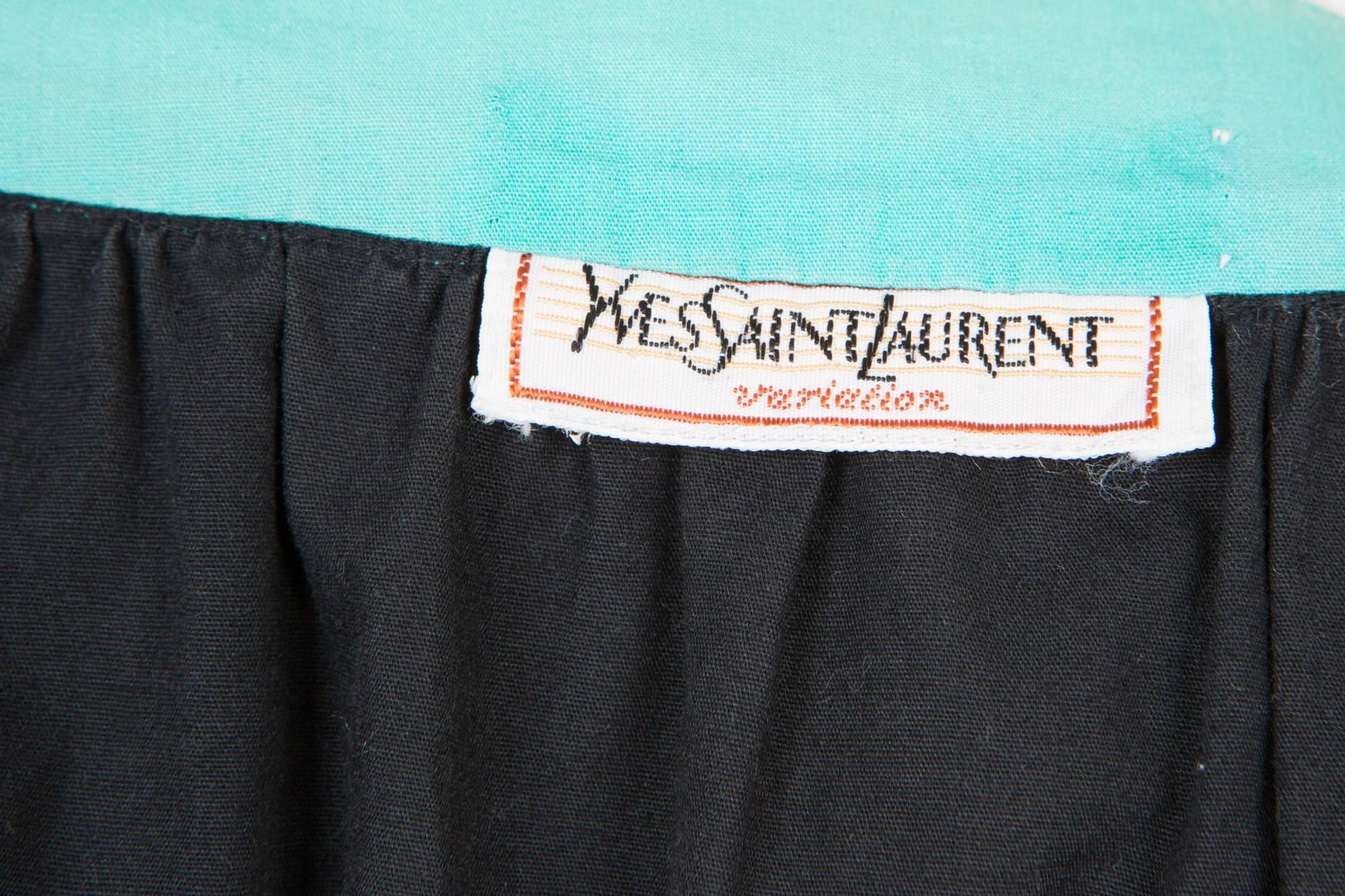 Women's 1980s Yves Saint Laurent Multico Dress