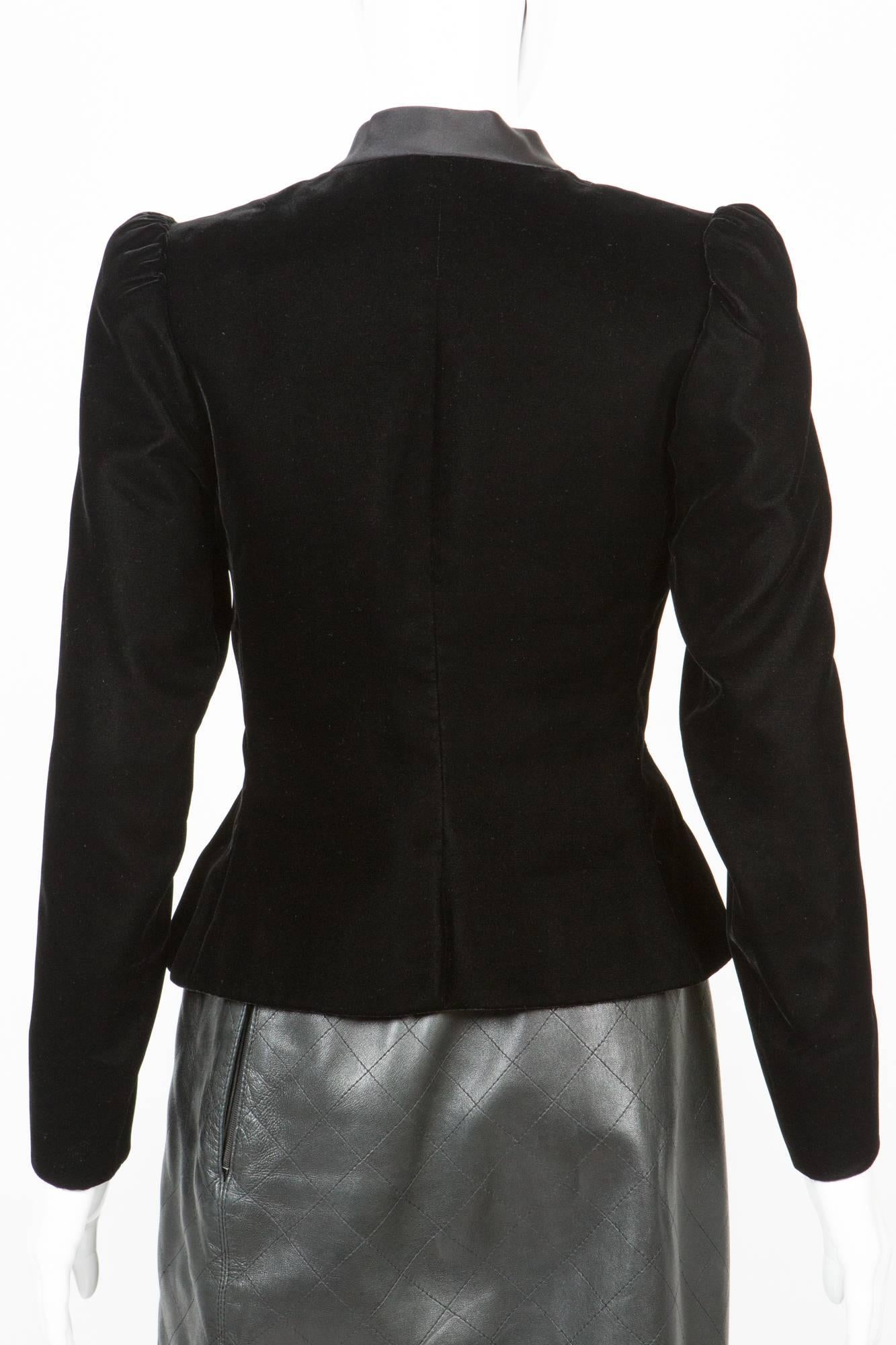 Women's Couture Numbered Saint Laurent Black Jacket