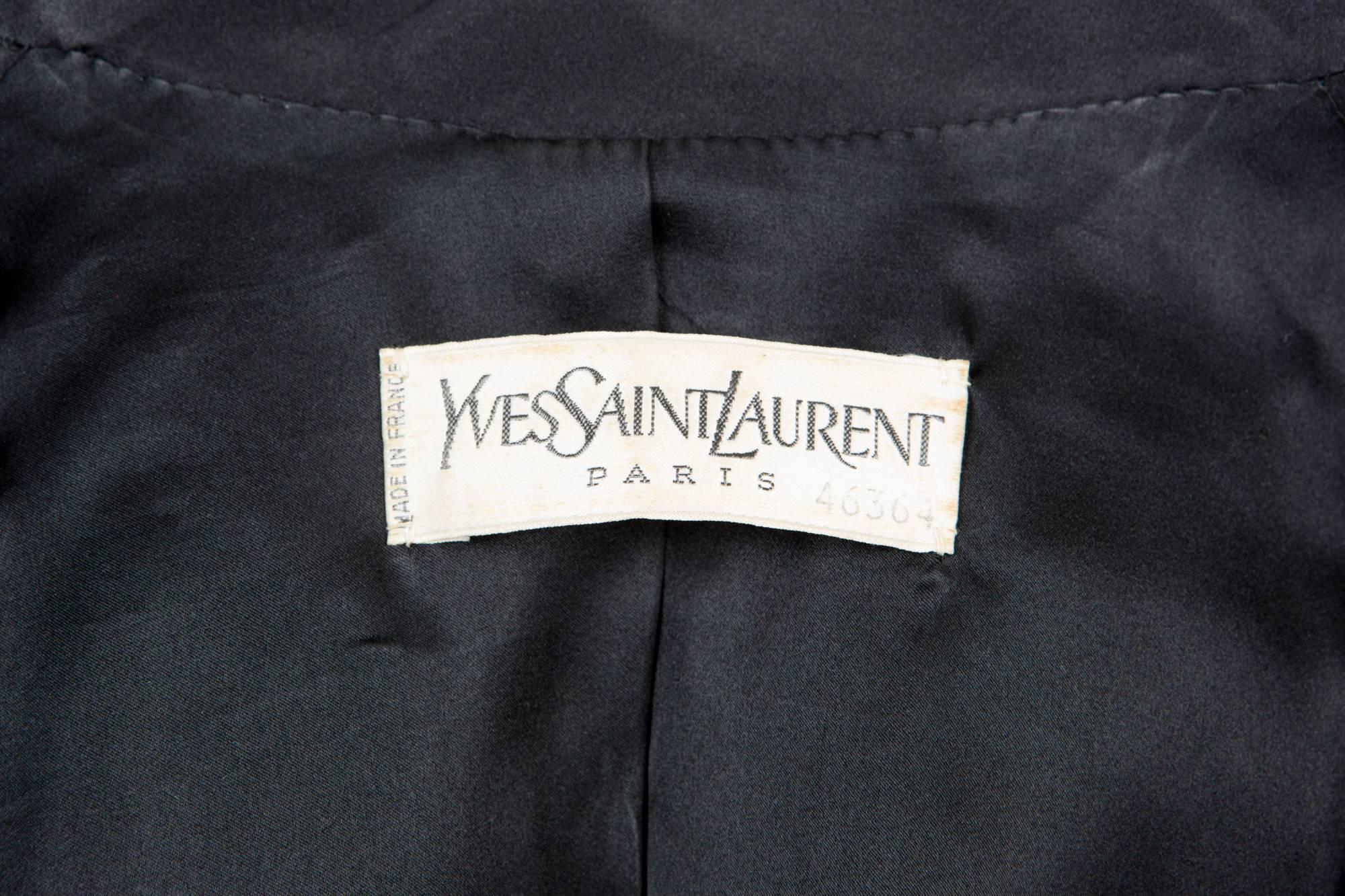 Couture Numbered Saint Laurent Black Jacket 2