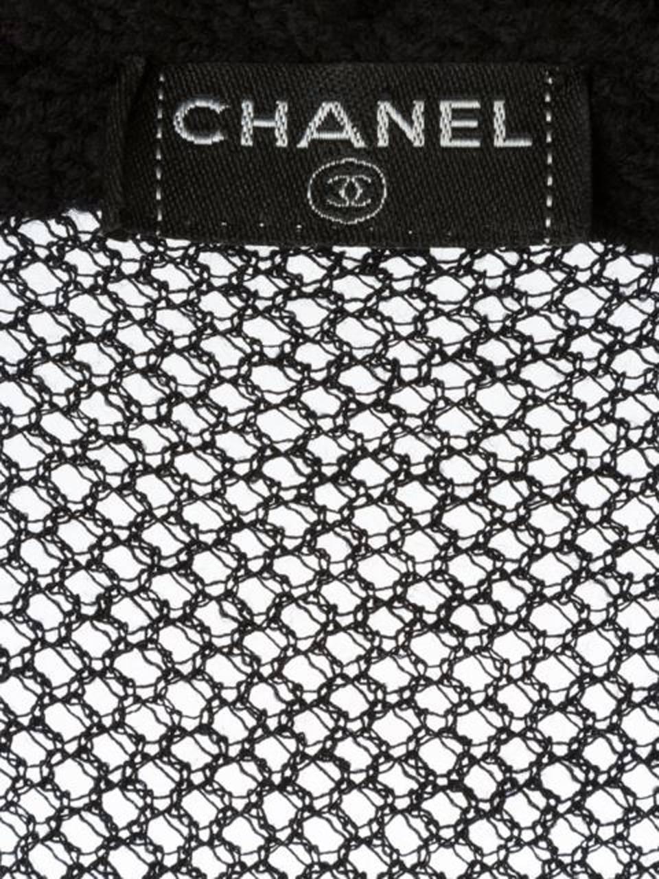 Women's Rare Chanel Black Crochet  Dress