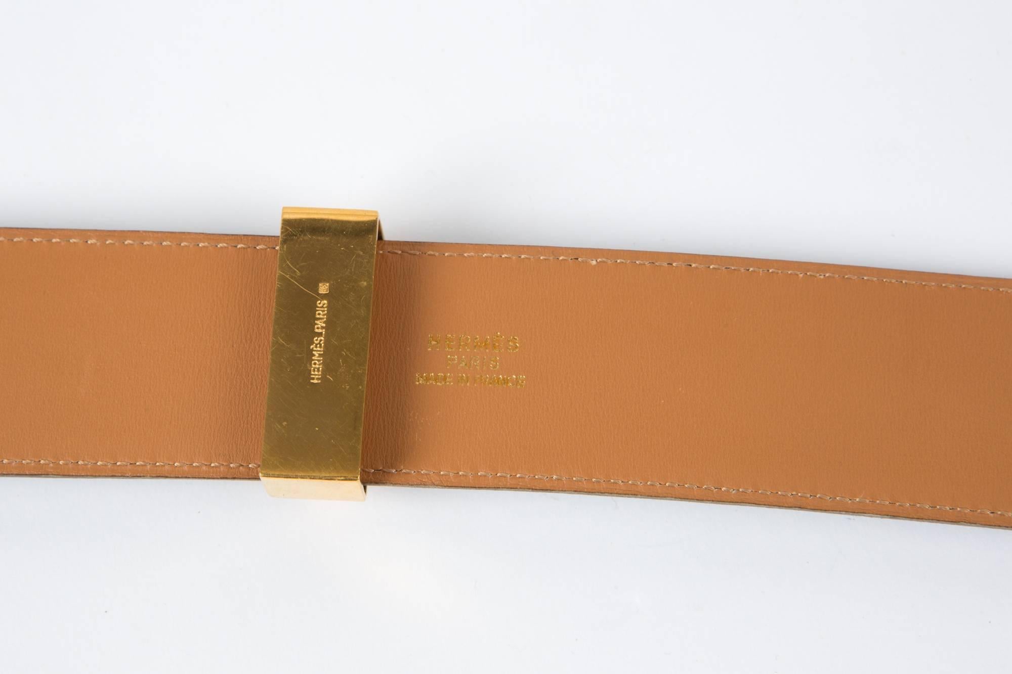 Women's Dark Chocolate Medor Hermes Belt