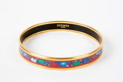 Hermès Multico Enameled Bangle Bracelet