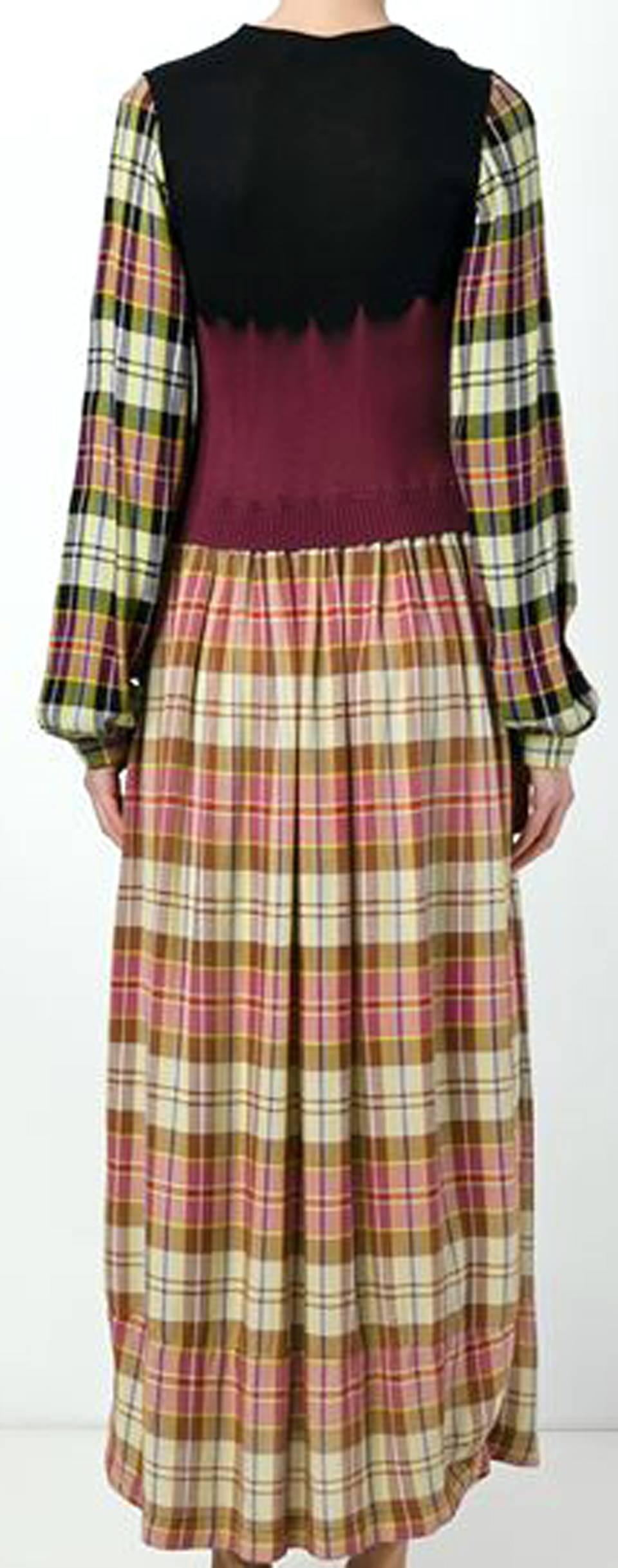 Brown 1983s Multicoloured Comme Des Garcons Dress