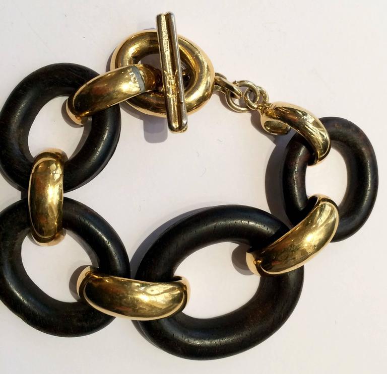 1980s Yves Saint Laurent Chain Bracelet For Sale at 1stdibs
