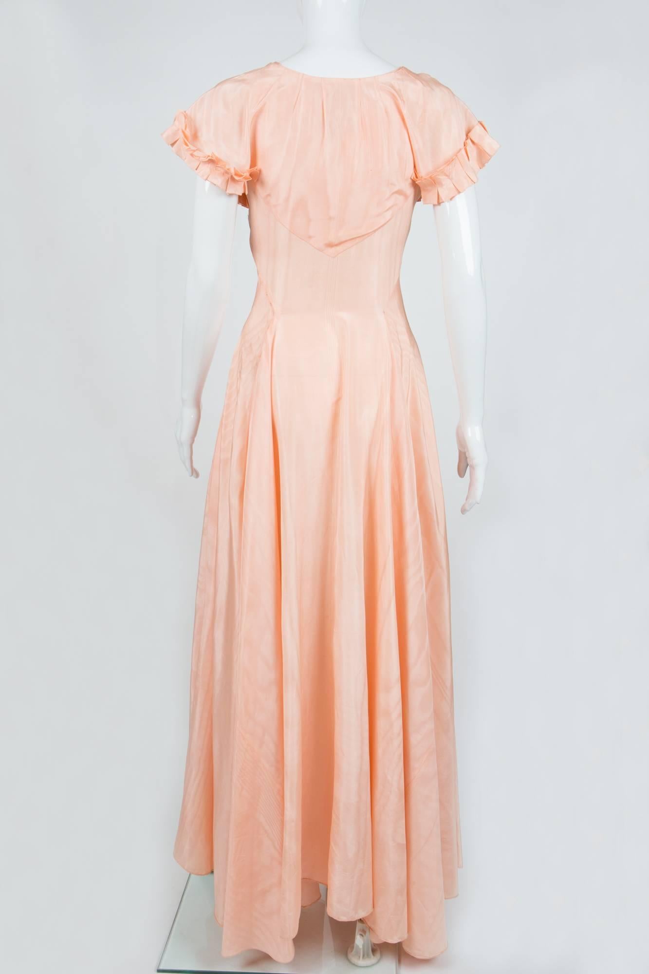 light pink silk dress