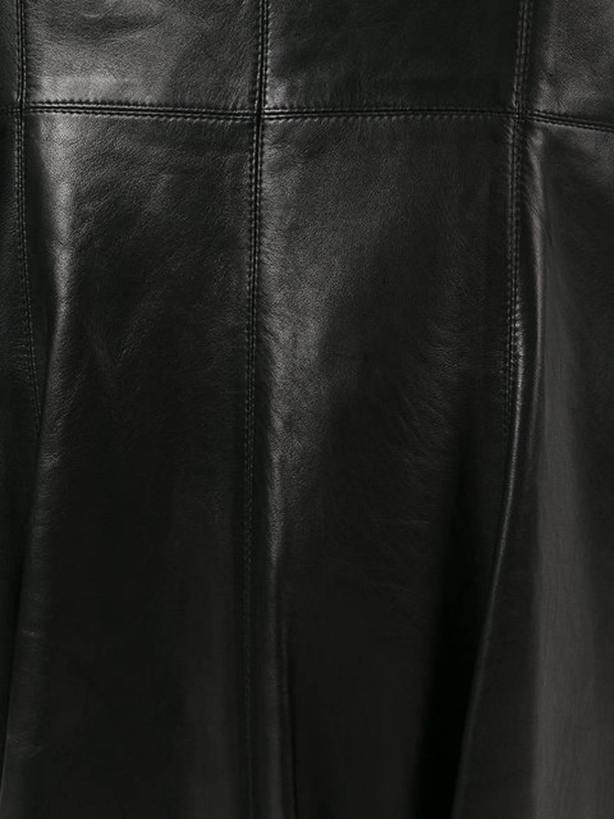 leather long skirts