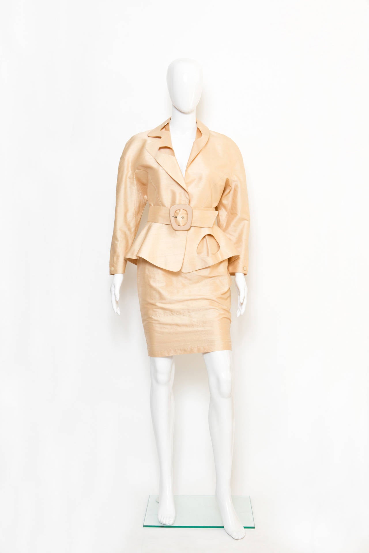 1990s Thierry Mugler SIlk Suit