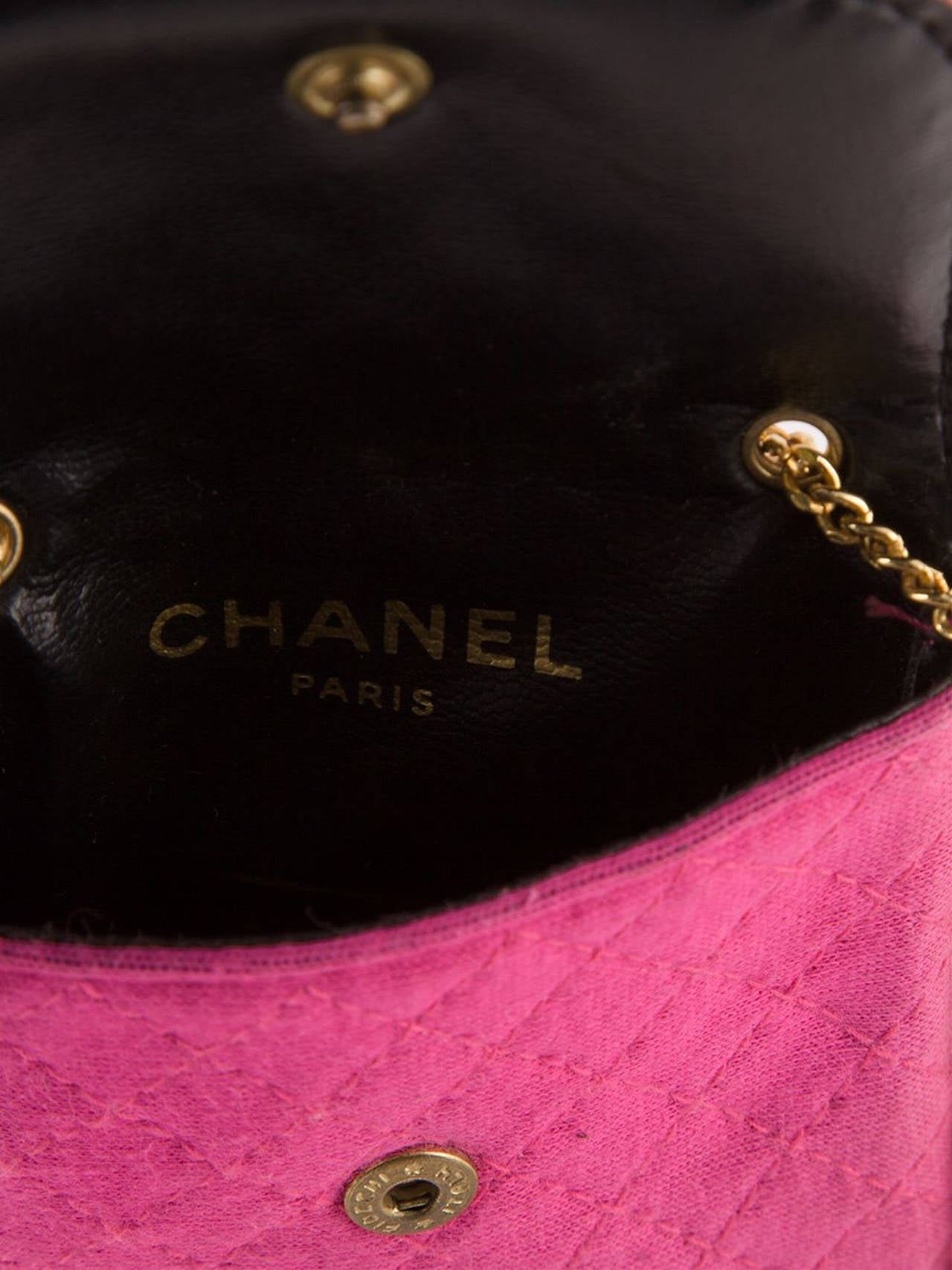 Women's 1990s Chanel Mini Quilted Bag Necklace
