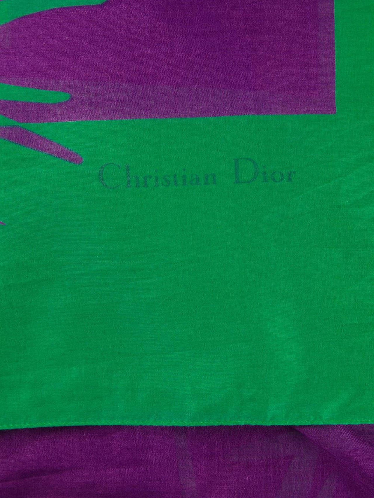 1980s Christian Dior Large Scarf In Excellent Condition In Paris, FR