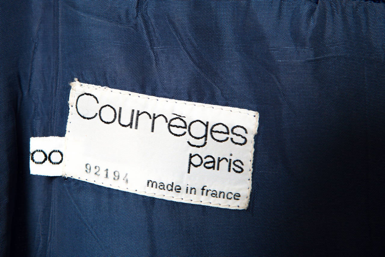 1970s Courrèges High Waisted Flared Trousers 2