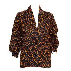1989s Gorgeous Yves Saint Laurent Cotton Ethnic Jacket 12