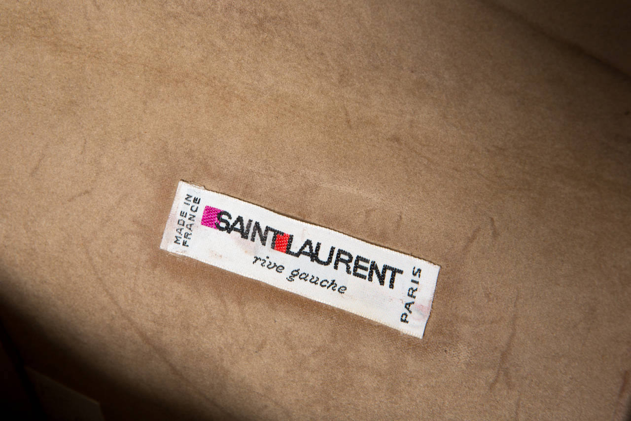 1970s Saint-Laurent Leather Fuschia Bag 1
