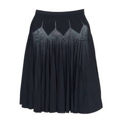 1990s  Alaia Black Iconic Mini Skirt