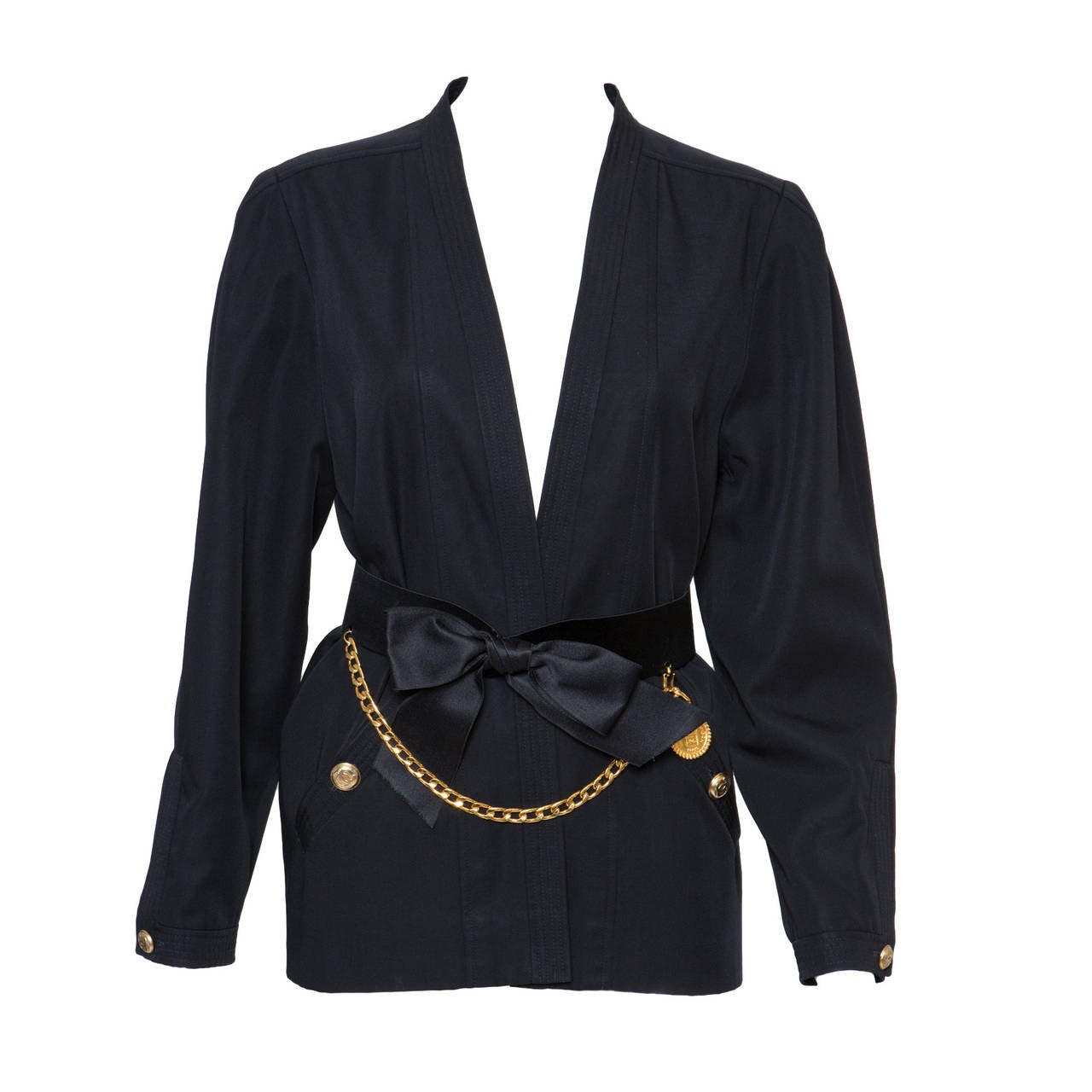 1980s Chanel Kimono Jacket and Chanel Belt