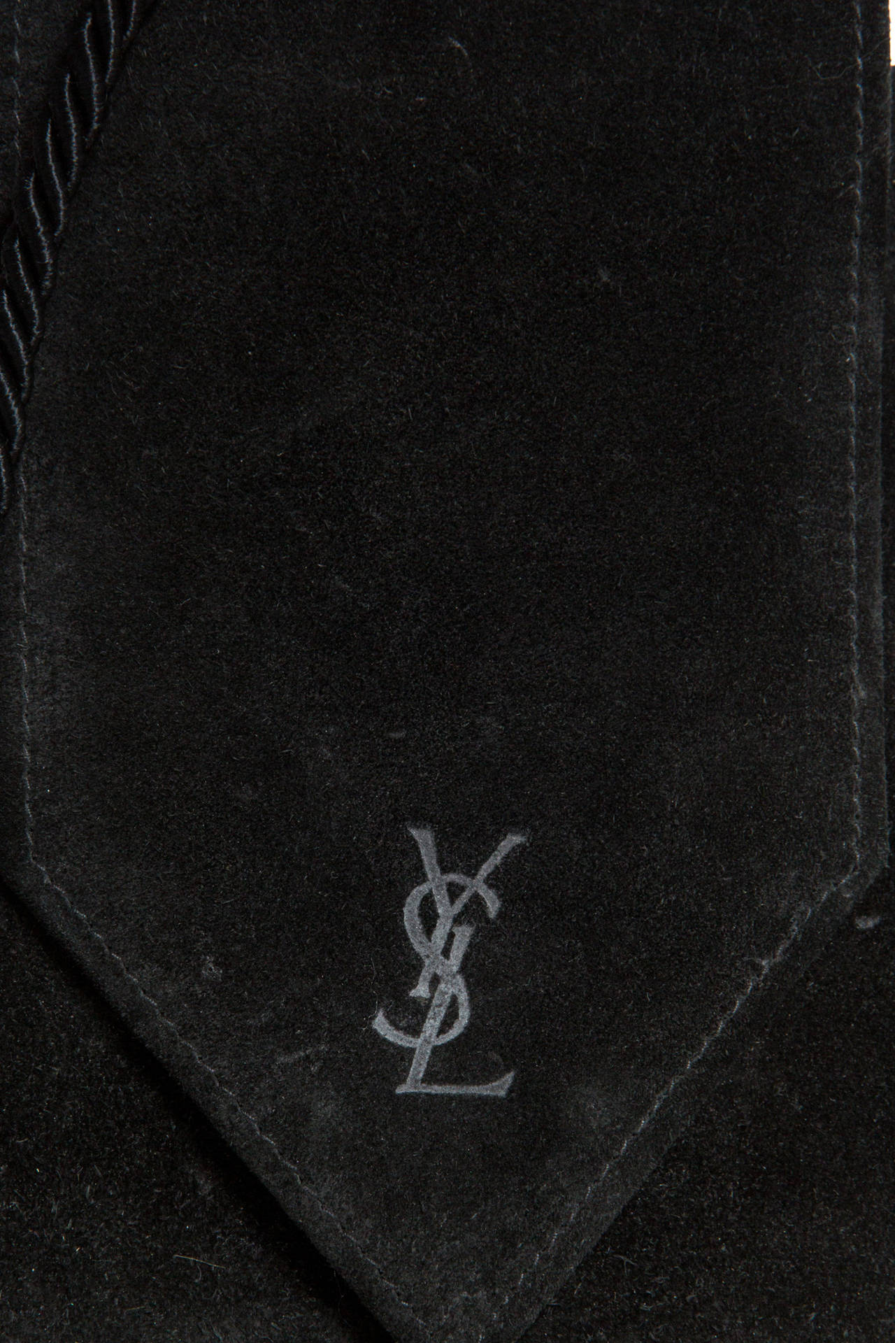 Yves Saint Laurent Russian Collection 1976 Black Shoulder Purse at ...