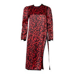 Vintage 1978s Yves Saint Laurent Chinese Collection Silk Chinese Dress