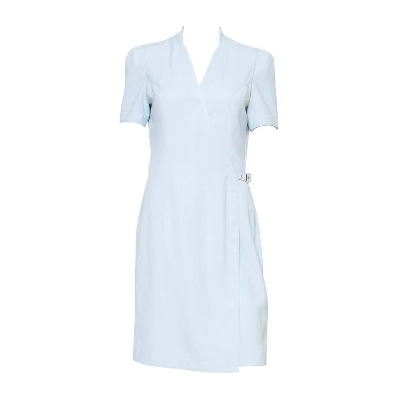 1990’s Light blue Thierry Mugler Dress For Sale at 1stdibs