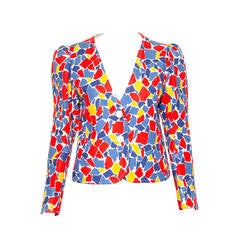 1982s Yves Saint Laurent Printed Jacket 5