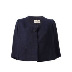 1958s Navy Wool Jacket Jacques Heim at 1stDibs