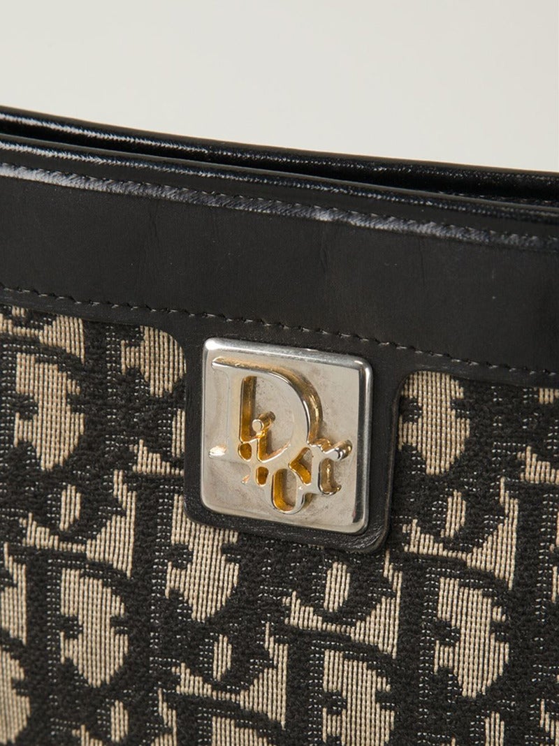 1970s Christian Dior Navy  Logo Shoulder Bag In Good Condition In Paris, FR