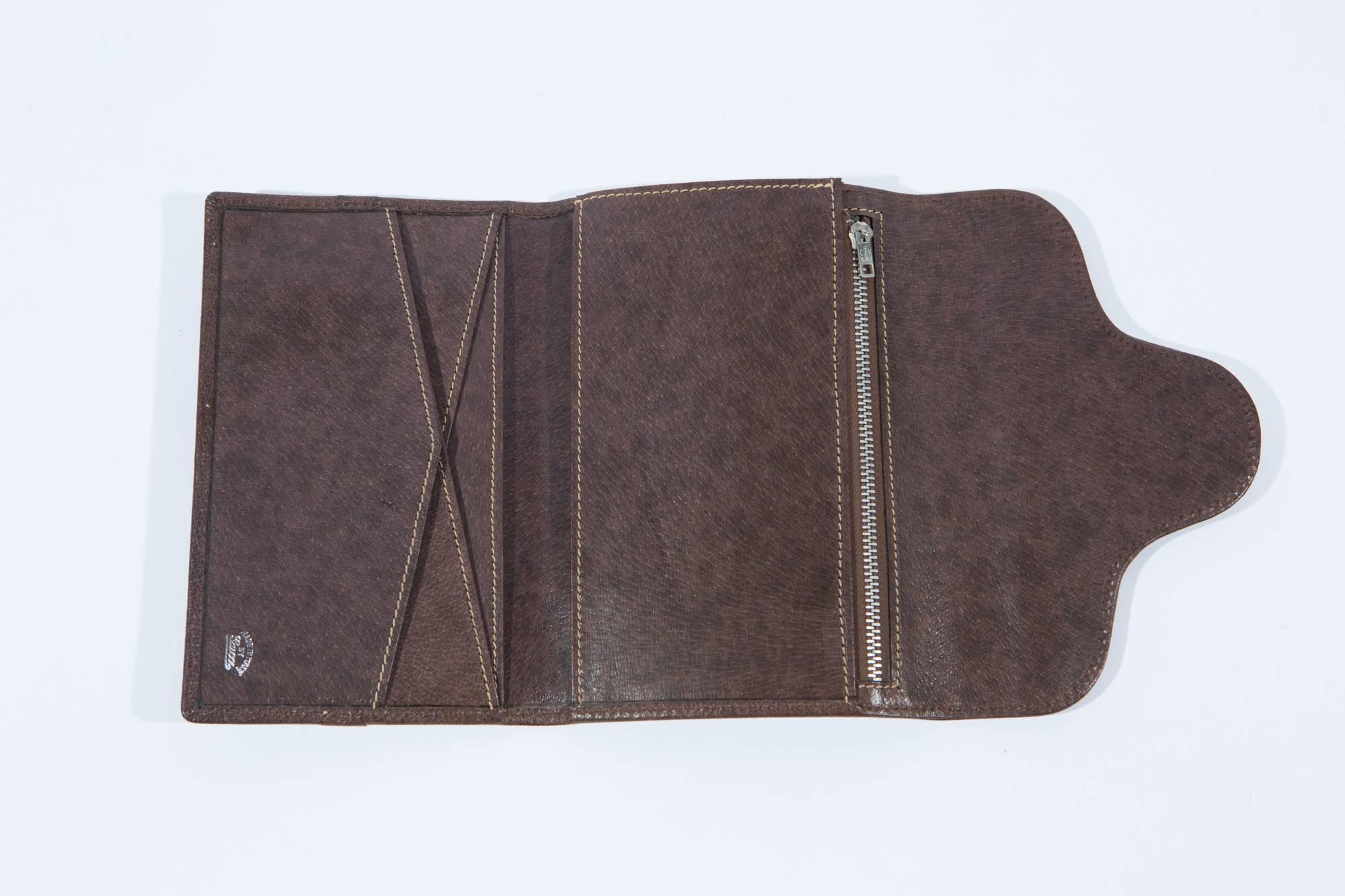 1970s Gucci  Brown Leather Wallet In Excellent Condition In Paris, FR