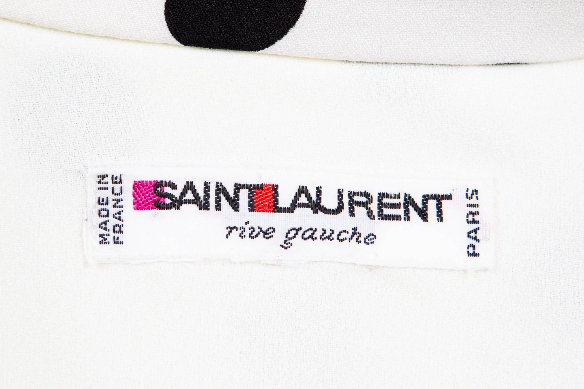 Women's 1986s Saint Laurent Dot Print Dress