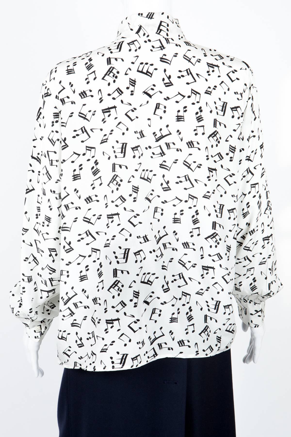 music note blouse