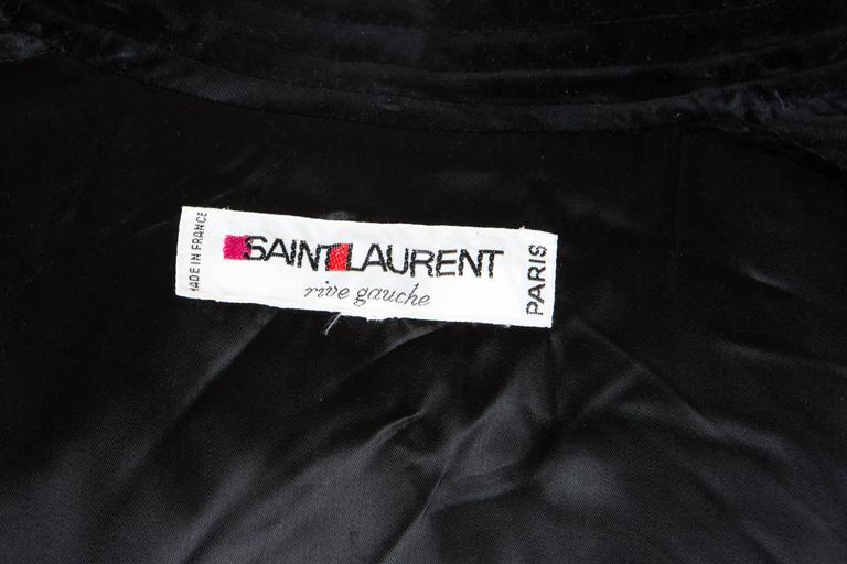 Iconic Saint Laurent Mohair Wool Coat at 1stDibs