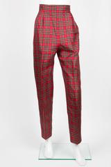 Iconic Tartan Silk Saint Laurent Pant
