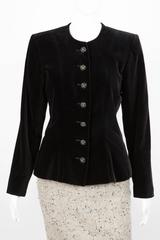 Gorgeous Saint Laurent Black Velvet Jacket