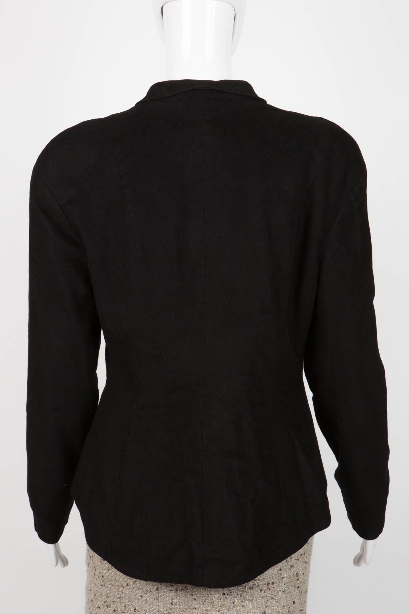 Women's 1980s Thierry Mugler Black Iconic Jacket