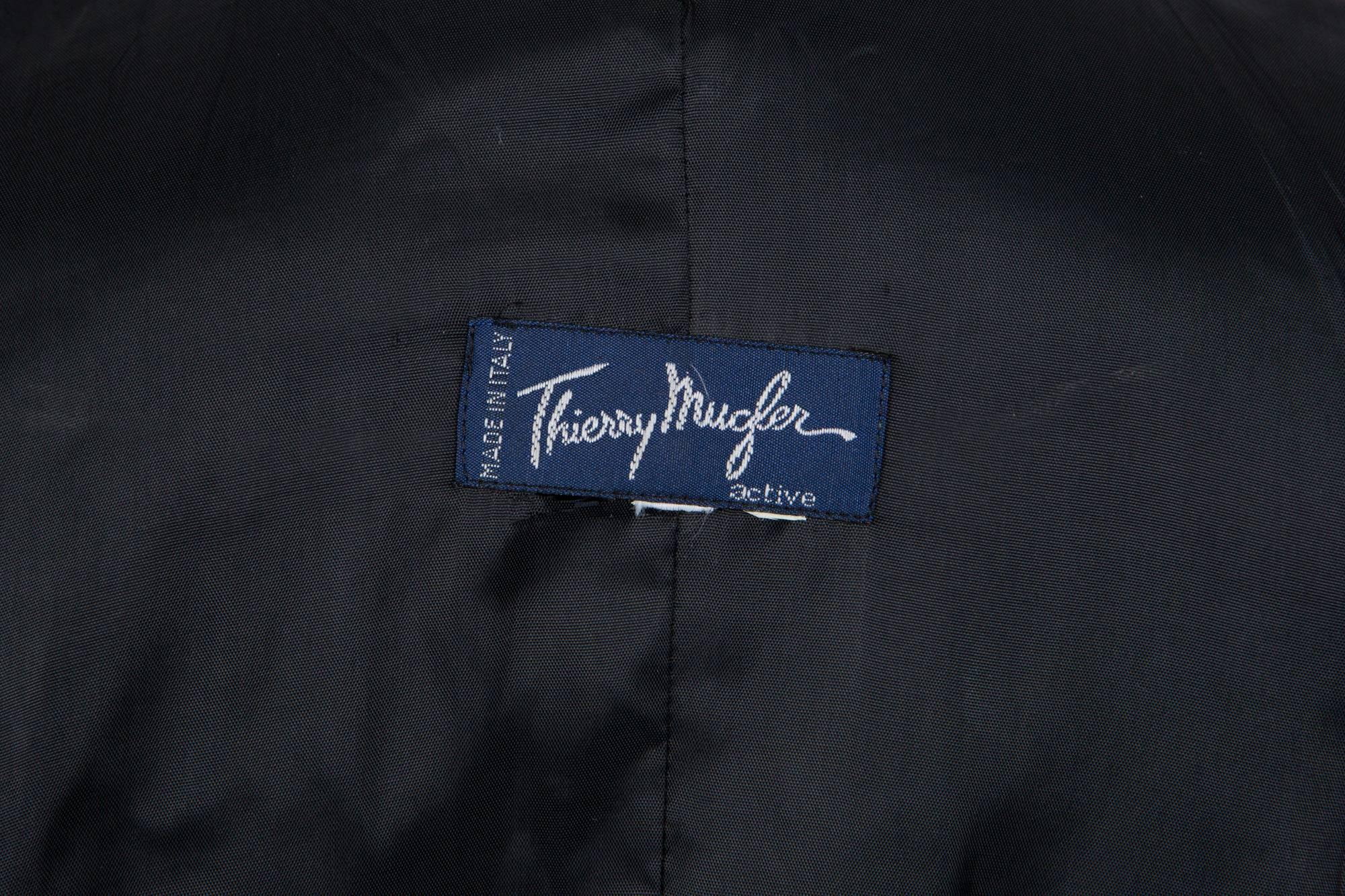 1980s Thierry Mugler Black Iconic Jacket 1