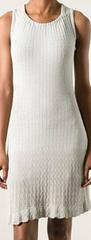 Iconic Alaïa Cement Sleeveless Dress