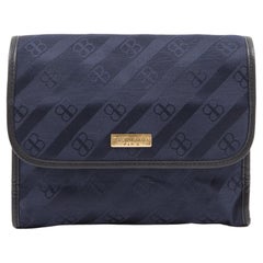 Vintage Balenciaga Navy Monaco BB Clutch