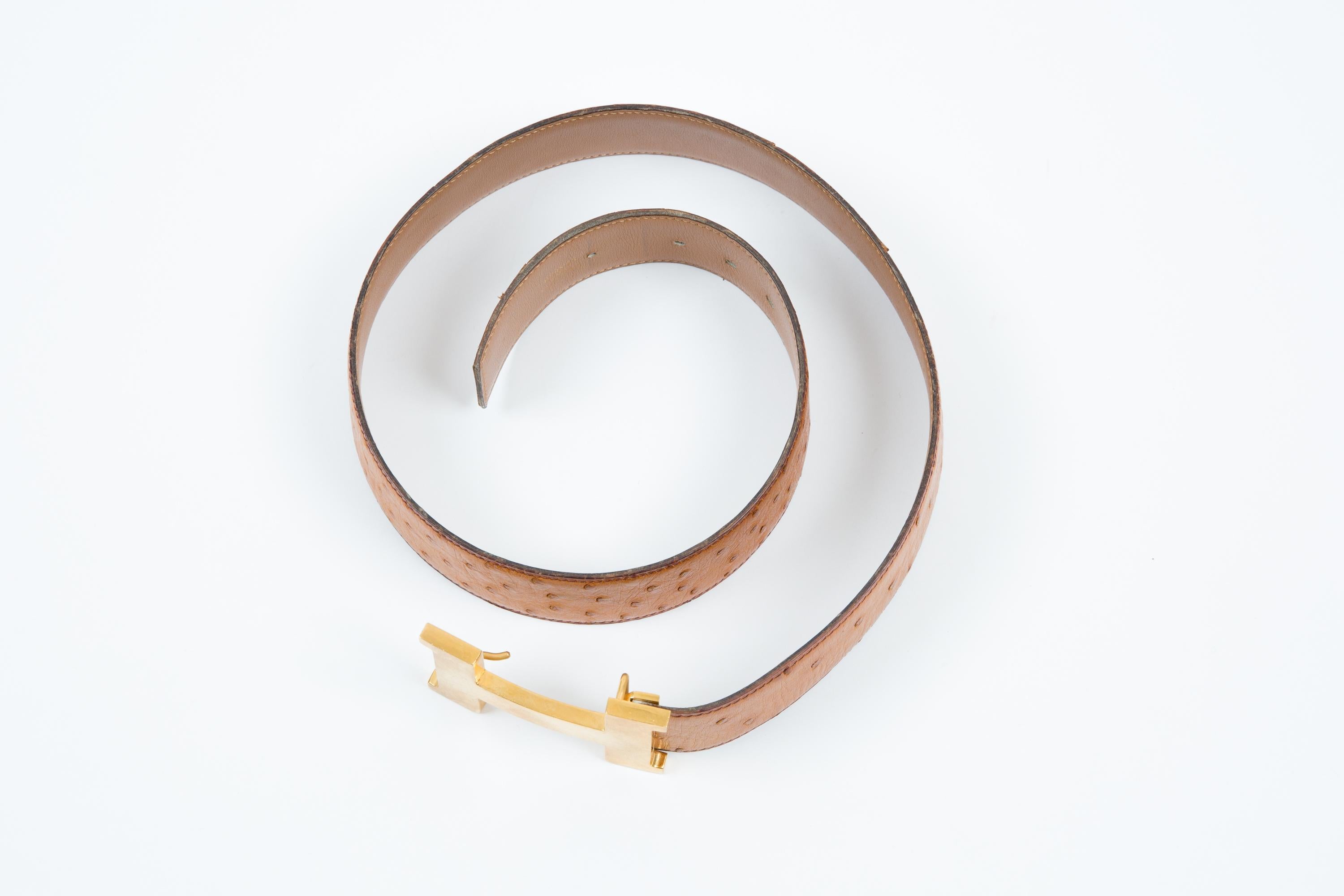Cintura Hermes Camel grande 