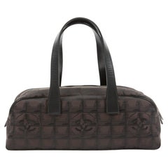 Chanel by Karl Lagerfeld Braune Nylon-Schulterhandtasche
