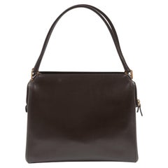 Sac à main en cuir marron de Prada