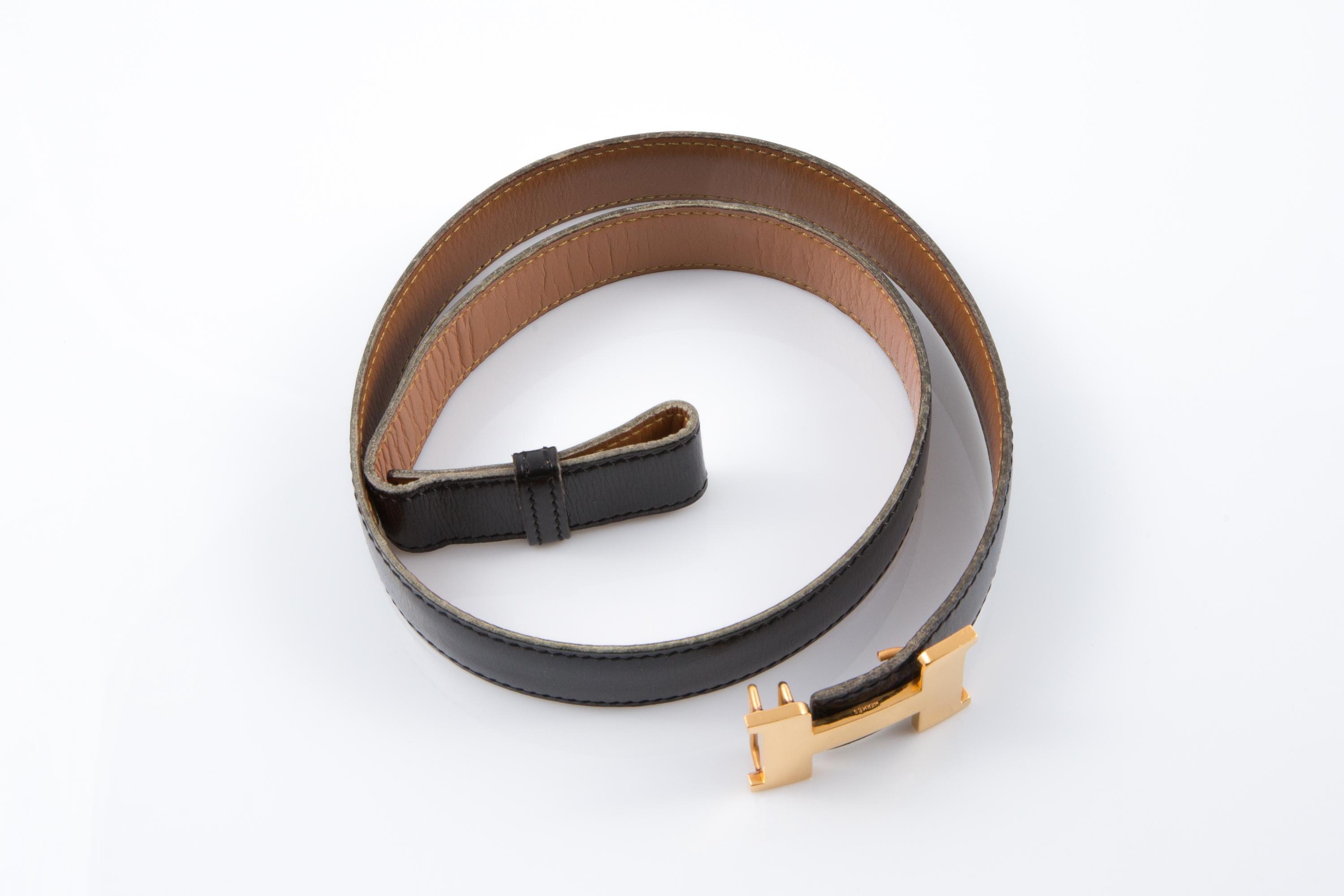 Ceinture en cuir box 