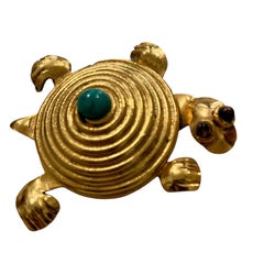 Isabel Canovas 1980s Rosalie Turtle Brooch