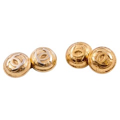 Gemelli rotondi Chanel in tonalità oro
