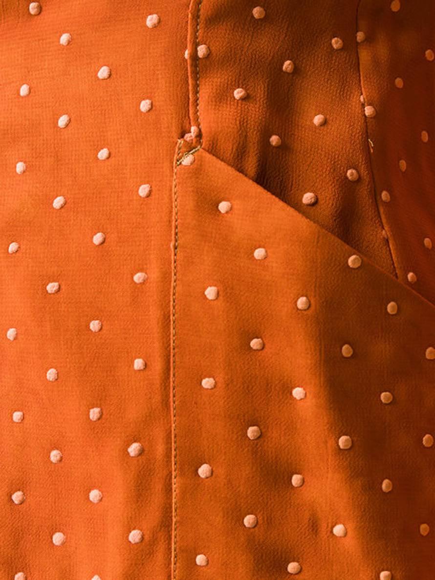 Women's Orange Jean Paul Gaultier Polka Dot Blazer